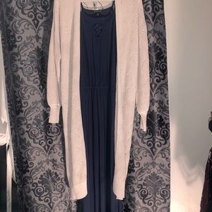 Navy Banana Republic Maxi Dress